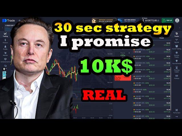 30 second pocket option strategy with high win rate best in 2024