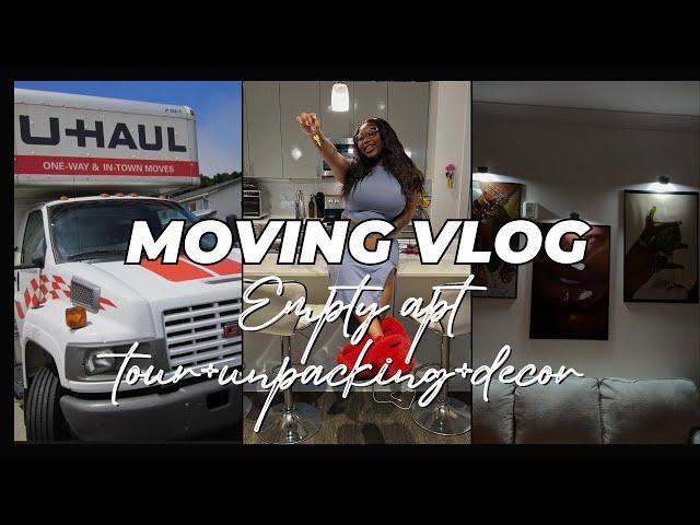 MOVING INTO MY FIRST APARTMENT AT 21: pt.1 | empty apartment tour, decorating, organizing kitchen