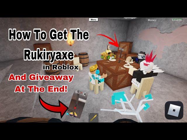 How To Get The Rukiryaxe(Shark Axe)(Best Axe For Beginners)& Giveaway At The End, In Lumber Tycoon 2