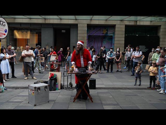 I Did A Full Christmas Magic Street Show As Santa Claus