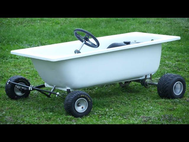 Homemade 200cc BATHTUB Gokart !?