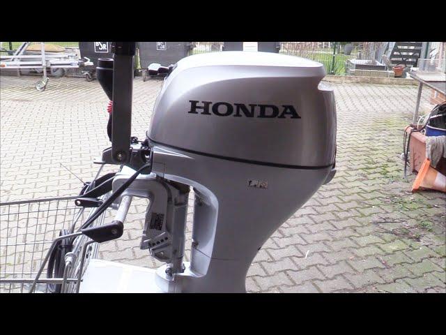 Honda BF 20 SHSU Außenborder Inbetriebnahme. Schritt für Schritt