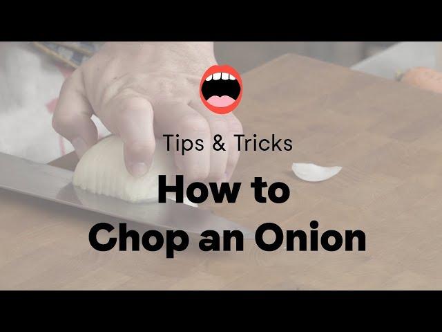 How to Chop an Onion | Chef Daniel Holzman | Project Foodie