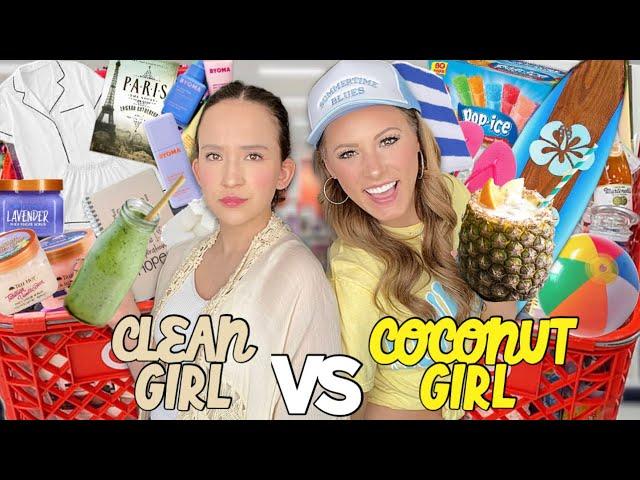 CLEAN GIRL ️ VS COCONUT GIRL ️ TARGET SHOPPING CHALLENGE