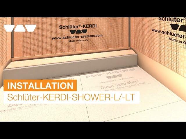 Bodengleiche Dusche perfekt gestalten: Schlüter-KERDI-SHOWER-L/-LT für Ihr modernes Badezimmer