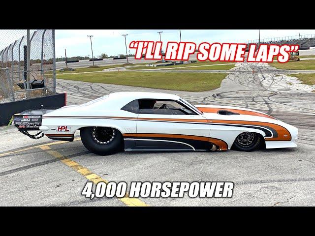 We Let a 4,000 Horsepower Promod Camaro Into the Freedom Factory... (Laps and Burnout!!!)