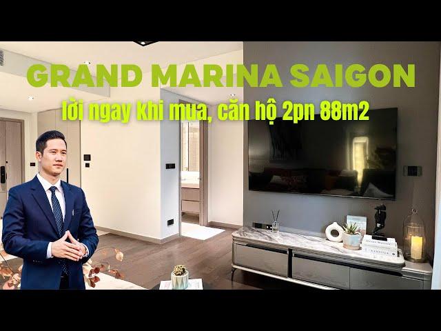 Grand Marina Saigon - Lời Ngay Khi Mua Căn Hộ 88m2 2PN 2WC Full Nội Thất