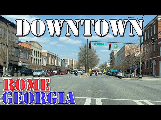 Rome  - Georgia -  4K Downtown Drive