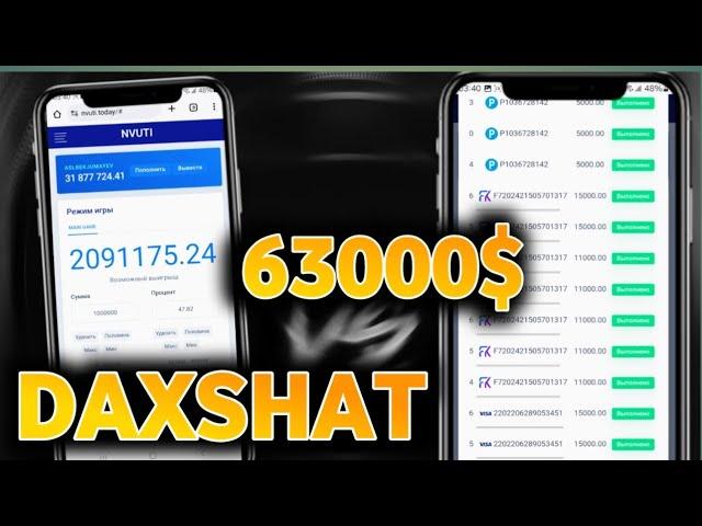 DAXSHAT 63000$ DOLLAR FOYDA QOLDI | SARMOYASIZ INTERNETDA PUL ISHLASH