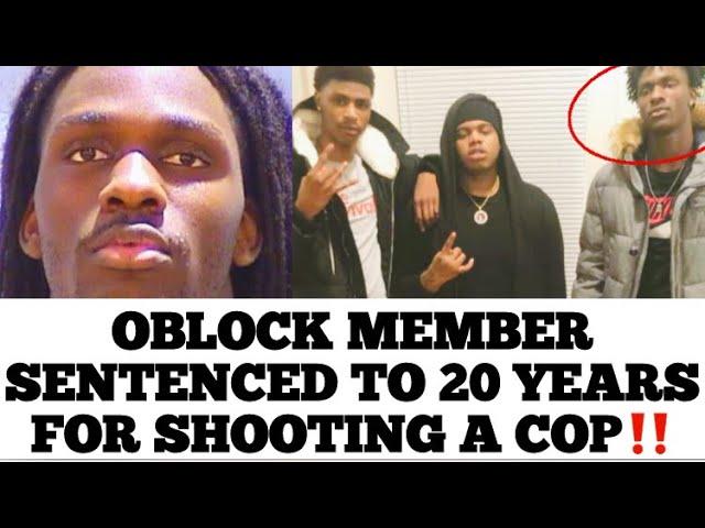 Oblock Member Huncho Sentenced To 20 Years In Prison For SHOOTING A Cop During A Robbery In Chicago