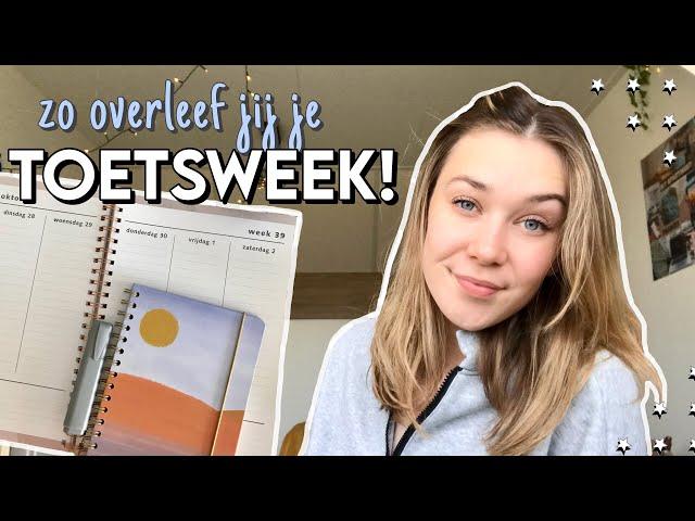 10 TIPS OM DE TOETSWEEK TE OVERLEVEN!! *plannen, motivatie, studeren, ALLES over de TENTAMENS!*