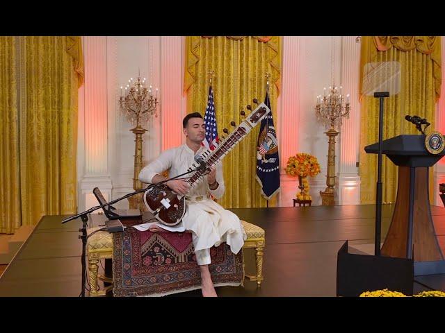 Rishab Rikhiram Sharma Live at The White House | Diwali Celebration | Sitar for Mental Health Live