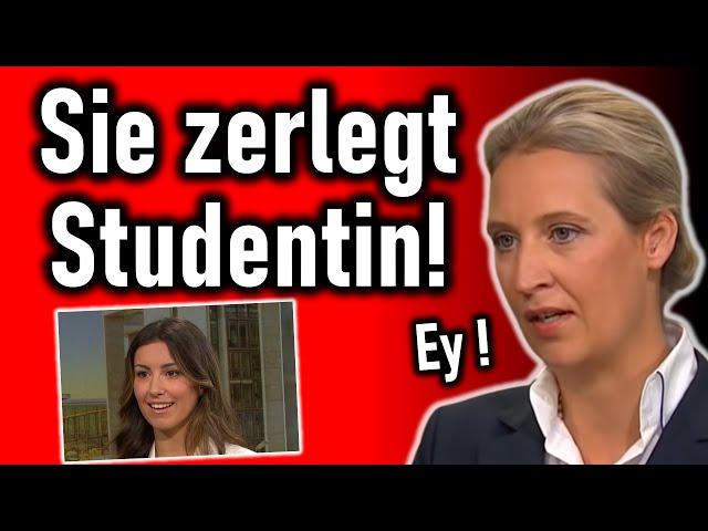 ALICE WEIDEL zerlegt STUDENTIN! #afd #aliceweidel #politik