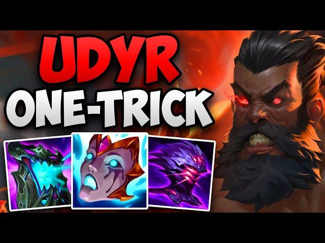 CHALLENGER UDYR ONE-TRICK INSANE SOLO CARRY GAMEPLAY | CHALLENGER UDYR JUNGLE | Patch 14.15 S14