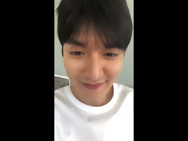 20190823 Lee Min Ho Live stream on Instagram