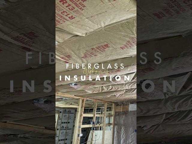 Today I installed fiberglass insulation between the roof and the living areas.