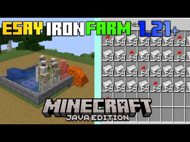 Best iron from ever!|| How to Build Easy Iron Farm in Minecraft 1.21+ | Java Edition