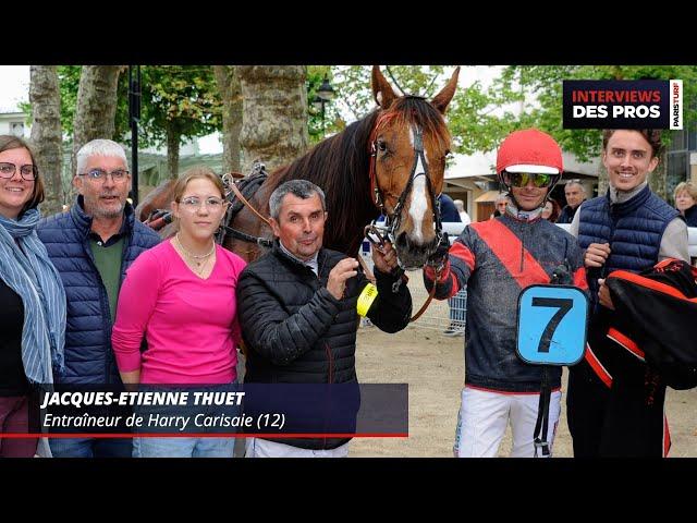 JACQUES ETIENNE THUET | ENTRAÎNEUR DE HARRY CARISAIE|QUINTÉ DU JEUDI 31 OCTOBRE À PARIS VINCENNES