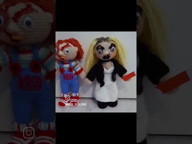 FOR SALE!!!!Chucky and Tiffany amigurumi ️️️️️