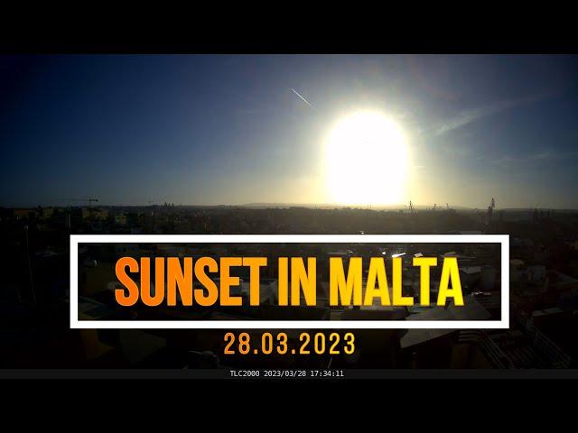 Sunset in Malta: Daily Time Lapse Challenge 28.03.2023