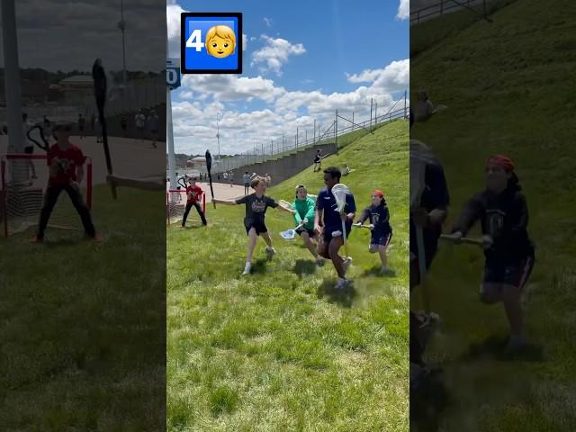 1 College Player vs. 5 kids