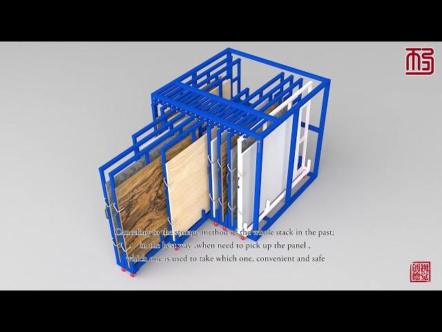 Production of steel storage racks, heavy-duty glass racking systems, vertical glass storage racks