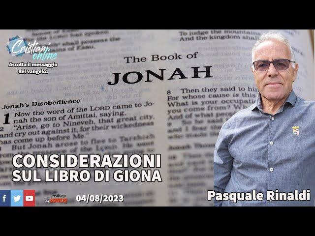 Considerazioni sul libro di Giona **Pasquale Rinaldi