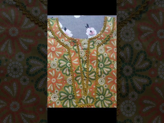 latest neck design with lace 2025|| New neck design||