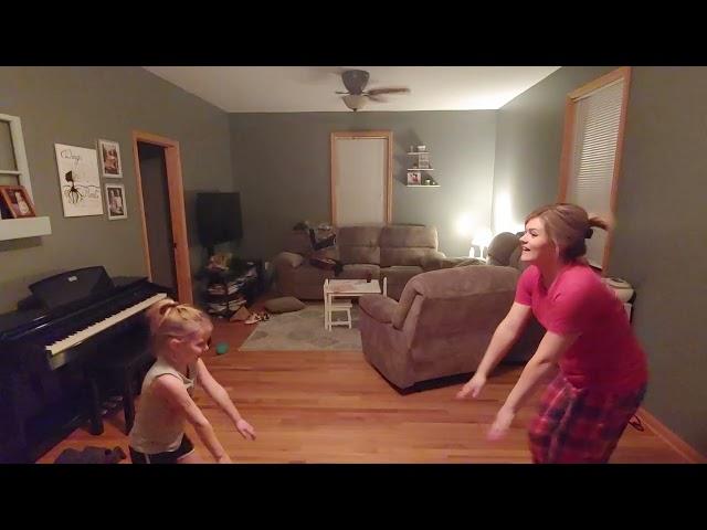 celebrate good times come on. Earth, Wind and Fire. Mom and daughter dance.