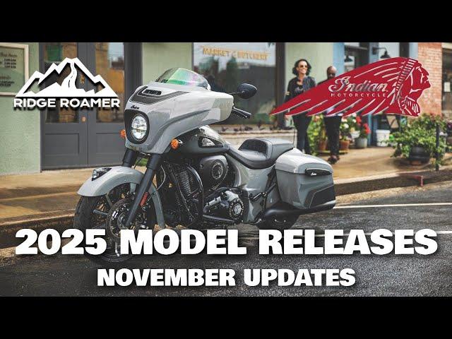 2025 Indian Motorcycle Release November Update - New Scout Sixty, Roadmaster Elite, and New Colors