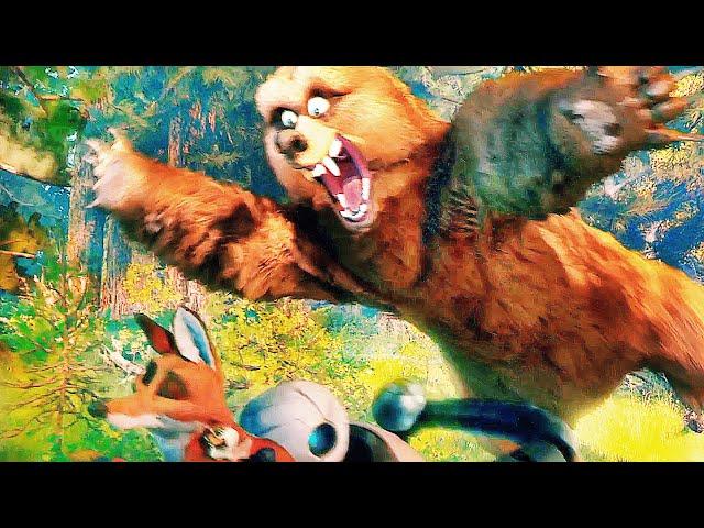 Grizzly Bear Chase Scene | THE WILD ROBOT (2024) Movie CLIP HD