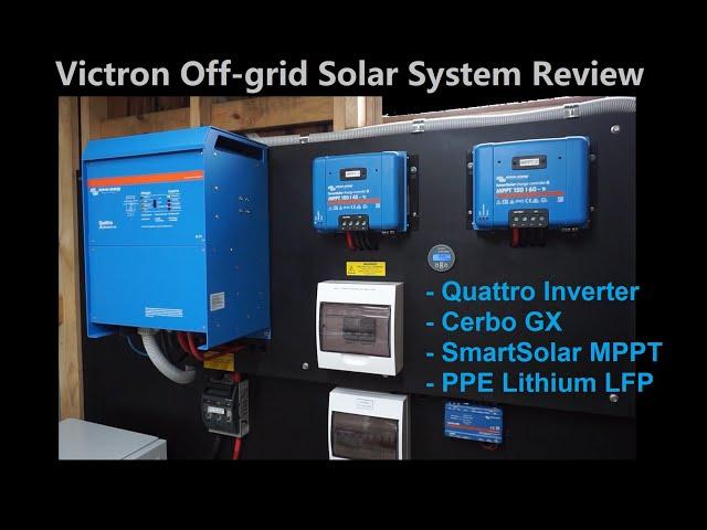 Powerful off-grid solar system with lithium batteries - Victron Review  - Cerbo GX & BMV setup