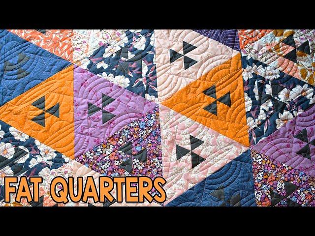 UFO Sighting | Fat Quarter Quilt Pattern | 60-Degree Triangles and Diamonds