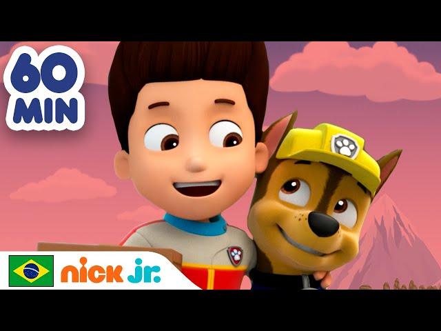 Patrulha Canina | 1 hora das melhores aventuras de Chase e Ryder! | Nick Jr. em Português