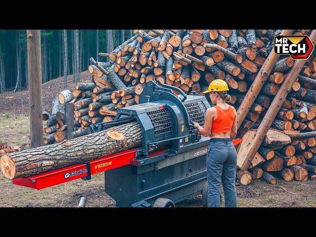 80 Mind-Blowing Firewood Processing Machines in Action! | Homemade Modern Chainsaw Machines #30