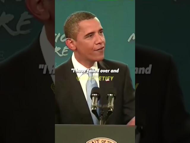 Obama : A person who never failed, never tried anything new #shorts #motivation #success