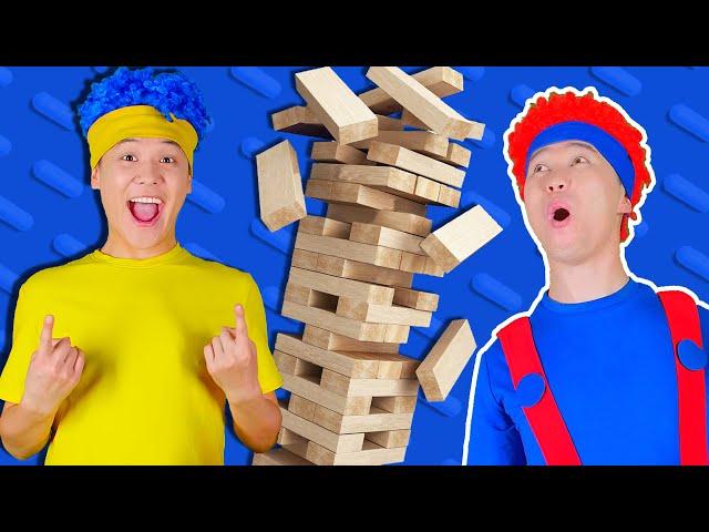 Jenga - Building a Tower Challenge | D Billions VLOG English