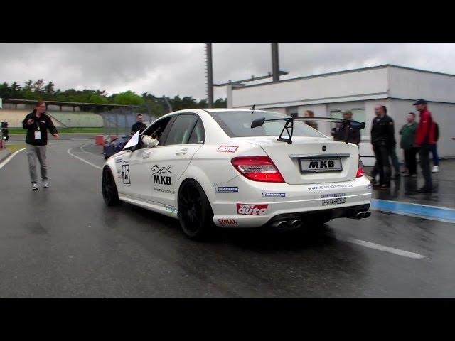 MKB Mercedes C63 AMG revs & lovely sound HD