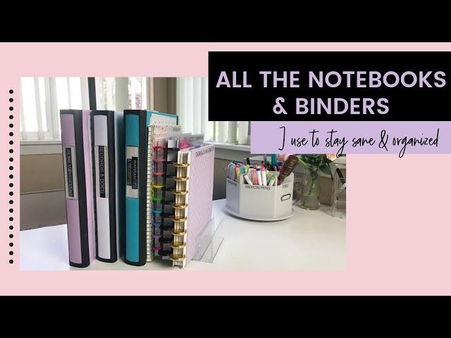 All The Notebooks & Binders I Use to Stay Sane and Organized | Multiple Notebooks System