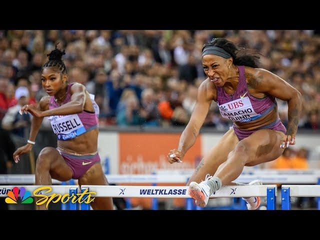 Camacho-Quinn barely holds off Olympic rivals for 100m hurdles title in Zurich | NBC Sports