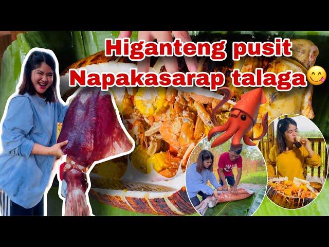 Nagluto ako ng ga-higanteng pusit sa kubo | Ka Mangyan Vlogs