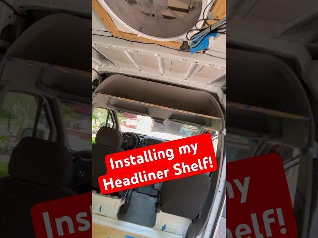 Vancillary Headliner Shelf Installation! #easy #shorts