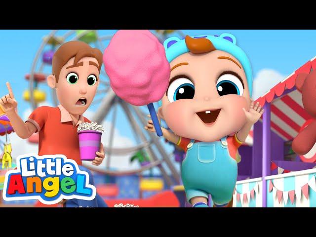 Playtime at the Theme Park | Little Angel Nursery Rhymes & Kids Songs