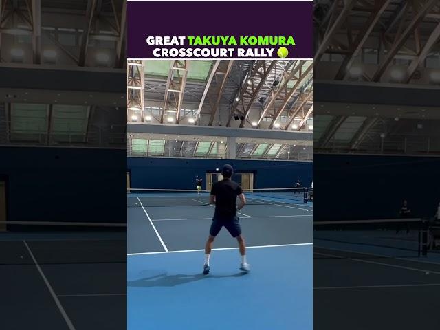 GREAT TAKUYA KOMURA CROSSCOURT RALLY #tennis #shorts