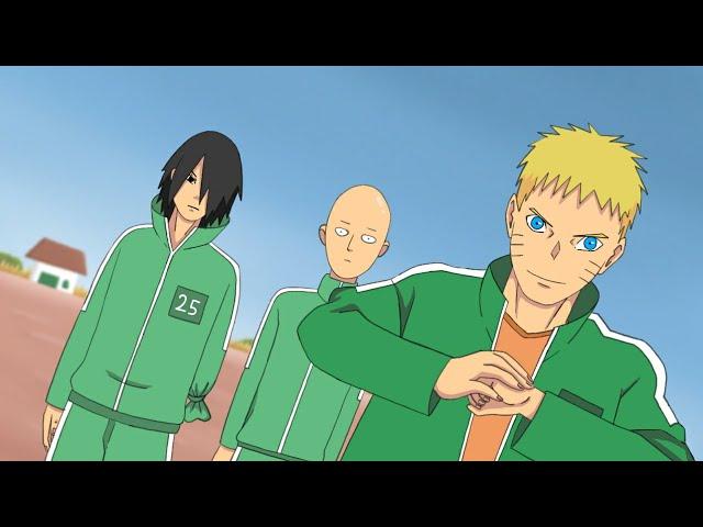 naruto bermain squid game - Aunimation