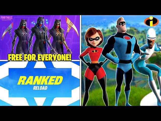 Fortnite *NEW* Update! (INCREDIBLES Skins & FREE Ranked Skin!)