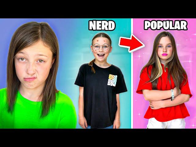 IF My FRIENDS Were Nerds vs Popular! FUNNY Prank Situations!