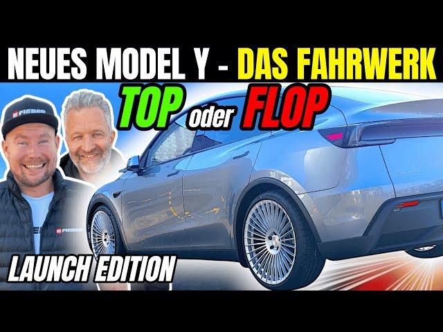 TESLA MODEL Y "JUNIPER": Chassis check & the first conversion! Comfort or lowering? | EFIEBER