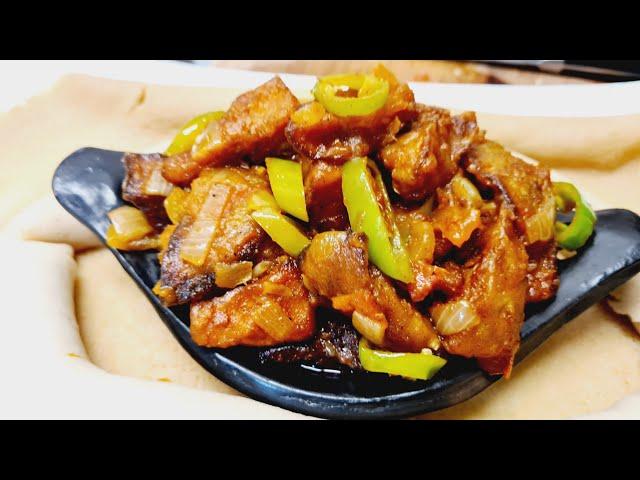 የፆም ምግብ ደበርጃን ጉላሽ አስራር Ethiopian fasting food eggplant recipe