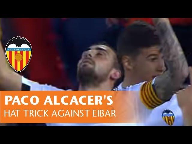 Paco Alcácer's match ball from hat trick against Eibar